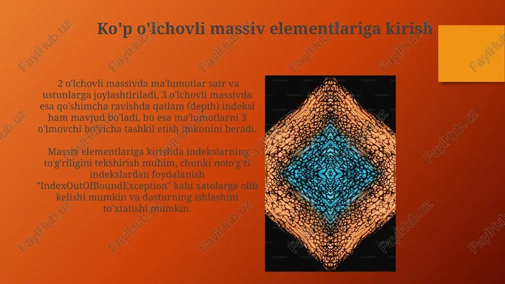 ko'p o'lchovli massivlar bilan ishlash - Page 3