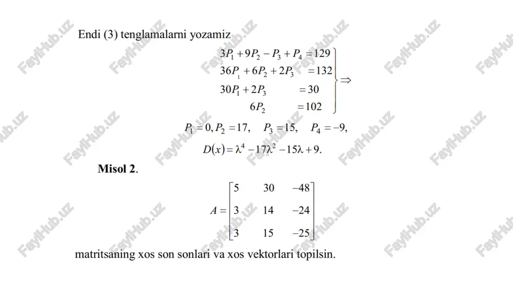 matrisaxossonvaxosqiymatlarinitopish - Page 3