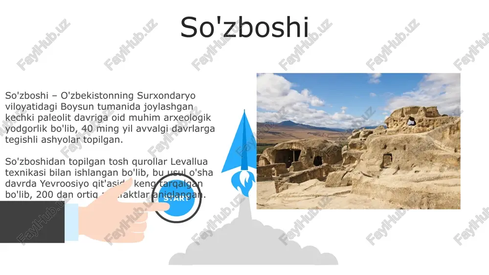 diqlarini ko'rsatadi, bu avstraliyadagi eng qadimgi marosimiy dafn marosimlaridan dalolat beradi. kakadu milliy bog'ida 20,000 yillik tosh san'ati bor, unda mahalliy aborigenlarning ruhiy e'tiqodlari va ovchilik an'analari aks etgan. ov va terim usullari usul paleolit davrida chaqmoqtoshdan qurollar yasash uchun ishlatilgan, bunda toshning markaziy qismidan aniq zarbalar bilan 10-15 sm uzunlikdagi plastinalar ajratib olingan. ov va terim usullari 40,000 yil avval boshlangan, bunda homo sapienslar mayda o'ljani tuzoqqa tushirish va yirik hayvonlarni 20-30 kishilik guruh bo'lib ovlashgan. ijtimoiy tashkilot ijtimoiy tashkilotlar paleolit davrining oxirlarida 25-30 kishilik kichik guruhlar sifatida paydo bo'lgan, ular ovchilik va yig'uvchilik bilan shug'ullanib, resurslarni taqsimlashni o'z ichiga olgan. arxeologik topilmalar shuni ko'rsatadiki, kechki paleolitda 10-15 ta oiladan iborat ijtimoiy tuzilmalar mavjud bo'lgan, ular hududlarni nazorat qilish va o'zaro yordam ko'rsatish uchun birlashgan. dnk tadqiqotlari shuni ko'rsatadiki, zamonaviy odamlar kichik guruhlarda, taxminan bir necha yuz kishidan iborat bo'lgan holda, yo'lga chiqqan va bu tarqalish davrida ko'paygan. keç …