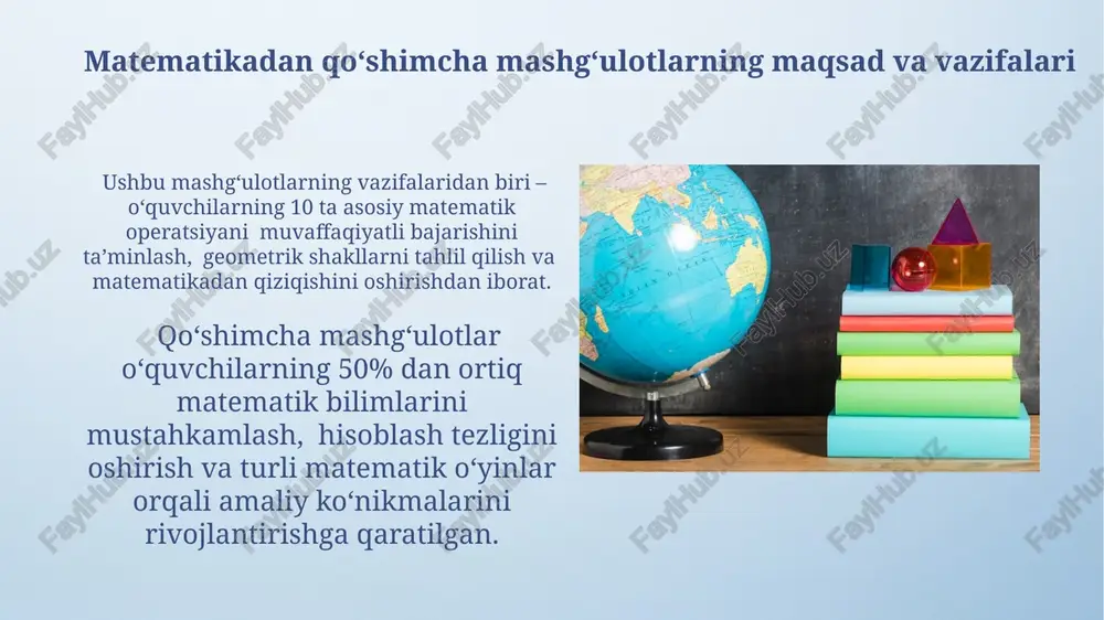 boshlangʻich sinflarda matematikadan sinfdan tashqari ishlarning mazmuni - Page 3