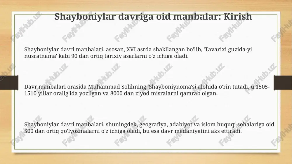 asalan, boburnoma, shayboniylarning siyosiy hayoti, harbiy yurishlari va movarounnahr mintaqasidagi hokimiyati haqida muhim ma'lumotlar manbaidir. e'tiboringiz uchun rahmat image3.png image4.png