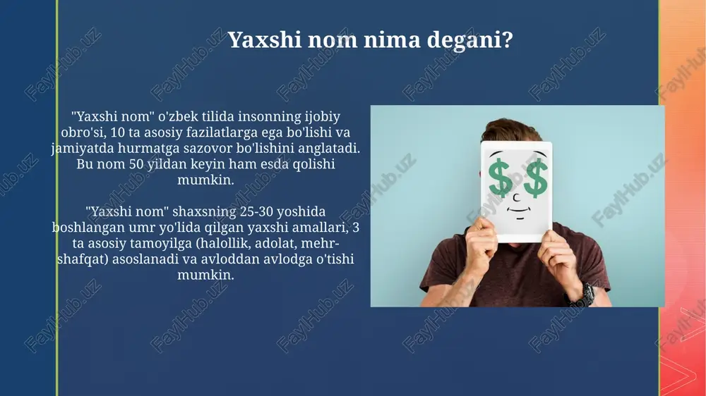 yashamoq-oʻzidan yaxshi nom qoldirmoq - Page 3