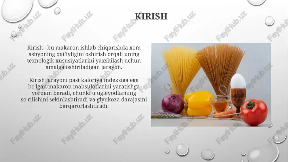 uinoa uni tarkibida 8 ta muhim aminokislota mavjud bo'lib, uni to'liq protein manbai qiladi va b vitaminlari, temir moddasi va magniy bilan boyitadi, 25 foizgacha qo'shish mumkin. glutensiz formulalar glutensiz formulalar guruchs, jo'xori uni va kartoshka kraxmalini o'z ichiga olishi mumkin, ular 100 gramm uchun 350-380 kaloriya ta'minlaydi, ammo tolalar miqdori odatda 2 grammdan kam bo'ladi. glutensiz pastalar tarkibida kinoa, amarant va grechka unini qo'shish orqali oqsillarni 12-15 foizgacha oshirish va muhim aminokislotalarni yaxshilash mumkin. probiotik qo'shimchalar probiotik qo'shimchalar pastada foydali bakteriyalarni ko'paytiradi, hazm qilishni yaxshilaydi va immunitetni oshiradi. misol uchun, 1-2 milliard cfu bifidobacterium qo'shilishi mumkin. probiotiklar pasta tarkibida 40-45°c haroratgacha saqlanib qolishi mumkin, shuning uchun pishirish jarayonida ehtiyot bo'lish muhim, ayniqsa lactobacillus turidan foydalanganda. past glisemik indeksli formulalar past glisemik indeksli formulalar 50 yoki undan past giga erishish uchun tolaga boy ingredientlar, masalan, zig'ir urug'i (10 gi) va yulaf kepagi (55 gi) dan foydalanishni o'z ichiga oladi. formulaga …