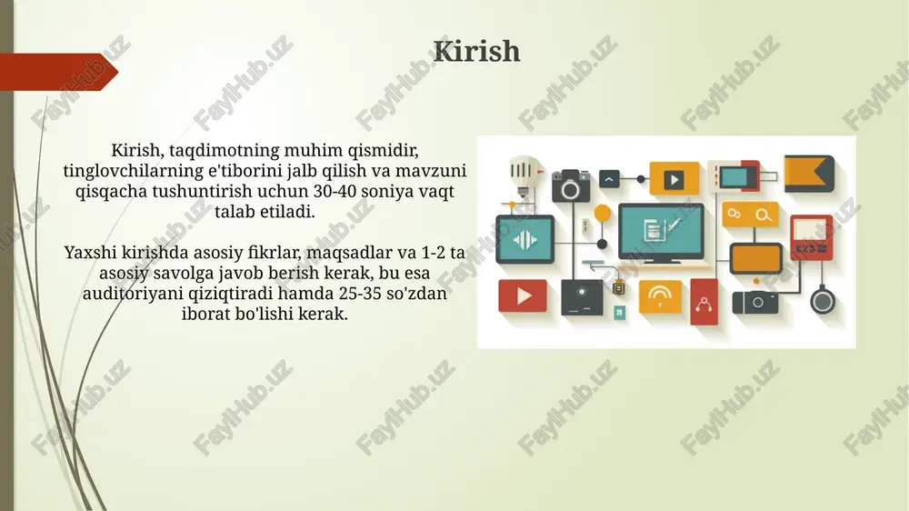 odellari bilan boyitib, o'quvchilarga 100% amaliy tajriba beradi. simulyatsiyalar va o'quv o'yinlari talabalarga murakkab jarayonlarni qiziqarli tarzda o'rganishga yordam beradi, natijada 85% yaxshi tushunish kuzatiladi. virtual reallik va kengaytirilgan reallik imkoniyatlari vr tibbiyotda operatsiyalarni simulyatsiya qilish orqali jarrohlik mahoratini 70% gacha oshirish imkonini beradi, shuningdek, 3d modellarni yaratish orqali murakkab kasalliklarni tushunishni osonlashtiradi. ar logistika sohasida 15% gacha samaradorlikni oshirib, xodimlarga tovarlarni topish va saralashda real vaqtda ko'rsatmalar beradi hamda inventarizatsiyani tezlashtiradi. onlayn resurslar va platformalar onlayn resurslar o'qituvchilarga 20 dan ortiq turli interaktiv darsliklar, viktorinalar va hamkorlikdagi loyihalar uchun shablonlar taqdim etadi, bu ta'lim samaradorligini oshiradi. masalan, coursera kabi platformalar 100 dan ortiq sohalar bo'yicha 5000 dan ortiq kurslarni taklif etadi, foydalanuvchilar malaka oshirish uchun moslashuvchan muhit yaratadi. multimedia vositalaridan foydalanishda muammolar multimedia fayllarining katta hajmi tufayli xotira sig'imi bilan bog'liq muammolar yuzaga kelishi mumkin, ayniqsa, 4k video va yuqori sifatli audio loyihalarda. multimedia vositalari bilan ishlash uchun yuqori …