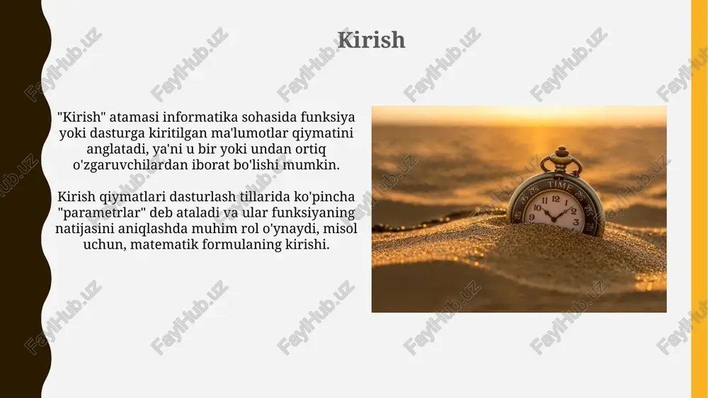 tlarning uzoq muddatliligi ko‘pincha vaqtni birgalikda o‘tkazish sifatiga bog‘liq; muhim daqiqalarni eslab qolish va nishonlash, masalan, har oyning 15-kunini bayram qilish mumkin. vaqt va maqsadlar «vaqt va maqsadlar» konsepsiyasi shuni anglatadiki, maqsadlarga erishish uchun 24 soatlik kunni rejalashtirish kerak, chunki 7 kunda qilingan harakat natijani belgilaydi. maqsadga yo'naltirilgan vaqtni boshqarish, 10-20% vaqtni muhim vazifalarga ajratishni talab qiladi, bu esa samaradorlikni oshirishga yordam beradi va natijalarni tezlashtiradi. vaqtni qadrlash hikoyalari “vaqtni qadrlash hikoyalari” ko‘pincha o‘z vaqtidan unumli foydalangan, 100 foiz natijaga erishgan shaxslarning hayotiy tajribalarini aks ettiradi. ushbu hikoyalar vaqtni o‘tkazib yuborish oqibatlarini, masalan, kechiktirilgan orzular va 7 muhim imkoniyatni boy berish kabi holatlarni tushuntiradi. vaqtni to'g'ri sarflash namunalari “pomodoro” usuli – 25 daqiqa ishlash, 5 daqiqa dam olish orqali samaradorlikni oshiring. har 4 tsikldan so'ng, 20-30 daqiqa uzoqroq tanaffus qiling. eisenhower matritsasi orqali vazifalarni muhim va dolzarbligiga qarab ajrating. muhim/dolzarb vazifalarga birinchi, muhim/dolzarb bo'lmagan vazifalarga rejalashtiring. vaqtni boy berishning achchiq …