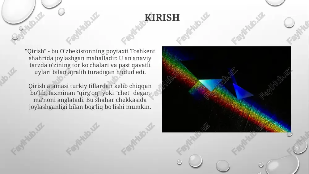 quyosh spektrida fraunhofer chiziqlari mavjud boʻlib, ular quyosh atmosferasida elementlar tomonidan yutilgan muayyan toʻlqin uzunliklariga mos keladi va bu elementlarning tarkibini aniqlashga yordam beradi. lampochkalarning spektri lampochkalarning spektri, odatda, 380 nm dan 700 nm gacha bo'lgan ko'rinadigan yorug'lik diapazonida issiqlik nurlanishi tufayli uzluksiz spektrni namoyon etadi. volfram filamentli lampochkalarning spektral taqsimoti plank qonuniga muvofiq keladi, bu esa harorat oshishi bilan 500 nm atrofida eng yuqori intensivlikning ko'kish tomonga siljishiga olib keladi. uzluksiz spektrning xususiyatlari uzluksiz spektrda to'lqin uzunliklari yoki chastotalar oralig'ida 400 nm dan 700 nm gacha bo'lgan, masalan, barcha mumkin bo'lgan qiymatlar mavjud, ya'ni aniq ajratilgan chiziqlar yo'q. qizdirilgan qattiq jismlar, masalan, lampochka filamentlari, har xil to'lqin uzunliklarida elektromagnit nurlanish chiqaradi, shuning uchun ular 0 dan maksimal qiymatgacha doimiy intensivlik o'zgarishiga ega. absorbsiya chiziqlari absorbsiya chiziqlari atomlar tomonidan muayyan to‘lqin uzunliklaridagi fotonlarning yutilishi natijasida spektroskopiyada kuzatiladi, bu esa spektrda qora chiziqlar ko‘rinishini beradi. har bir kimyoviy element noyob energiya …