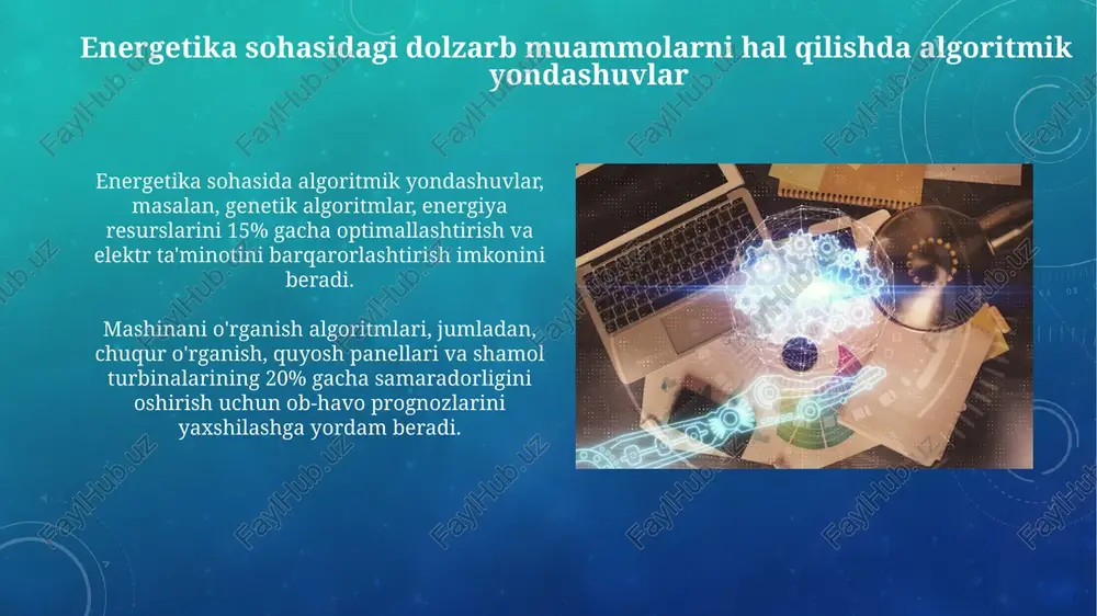 energetikada dolzarb muammolarni hal qilishda algoritmik yondoshuvlar - Page 3