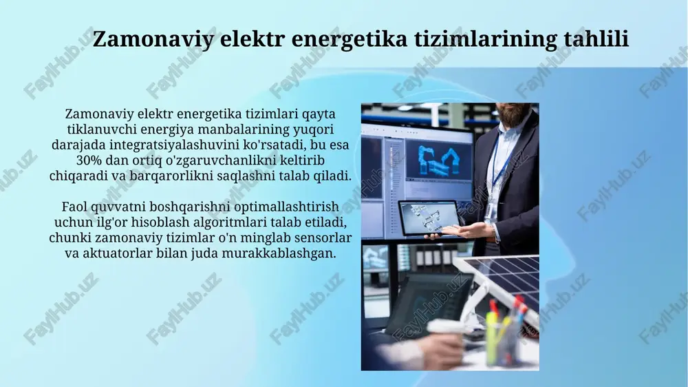 zamonaviy elek energiya tizimlarining tahlili - Page 3