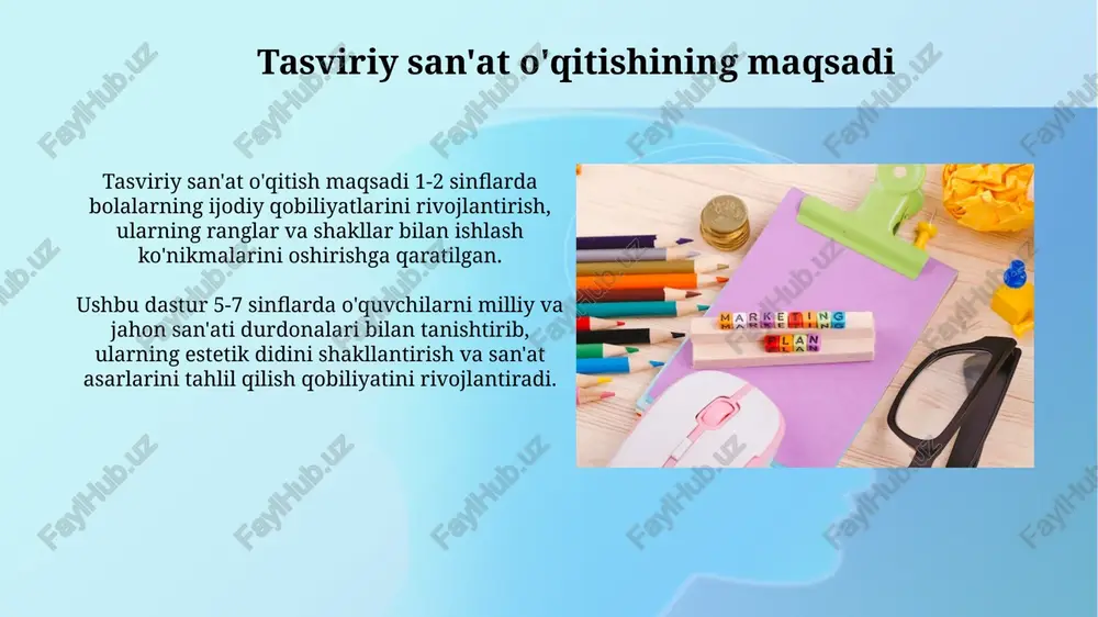 tasviriy san'at o'qitishining maqsadi - Page 3