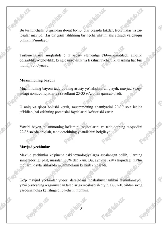 umotlar va xarajat odatlari yordamida ko'rib chiqish kerak. raqobatchi tahlili raqobatchi tahlili, 5 ta asosiy kuch modeli orqali soha jozibadorligini baholashga yordam beradi, yangi ishtirokchilar, yetkazib beruvchilar, xaridorlar va o'rinbosarlar ta'sirini o'rganadi. ushbu tahlil raqobatchilarning bozor ulushi, marketing strategiyalari va narx siyosatini o'rganishni o'z ichiga oladi; bu orqali kompaniya o'z pozitsiyasini 360 daraja aniqlashi mumkin. raqobatchi tahlili, swot tahlili (kuchli va zaif tomonlar, imkoniyatlar va xavflar) bilan integratsiyalashganda, strategik qarorlarni qabul qilishda muhim ahamiyatga ega, shu jumladan 7p marketing mix. bizning yechim bizning yechim 99.9% ishonchlilik kafolatiga ega bo'lib, real vaqt rejimida ma'lumotlarni tahlil qilish orqali xatarlarni kamaytiradi hamda operatsion samaradorlikni oshiradi. bizning yechimimiz zamonaviy ai algoritmlariga asoslangan bo'lib, 5000 dan ortiq turli xil ma'lumotlar to'plamini qayta ishlashga qodir va aniq prognozlarni taqdim etadi. bizning yechimimiz 7/24 texnik yordam bilan ta'minlangan va 128 bitli shifrlash yordamida ma'lumotlar xavfsizligini ta'minlaydi hamda moslashuvchanlikni kafolatlaydi. texnik xususiyatlar texnik xususiyatlar mahsulotning ishlash qobiliyatini, jumladan, …