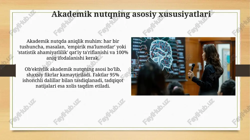akademik nutq va ilmiy uslubning xususiyatlari - Page 3