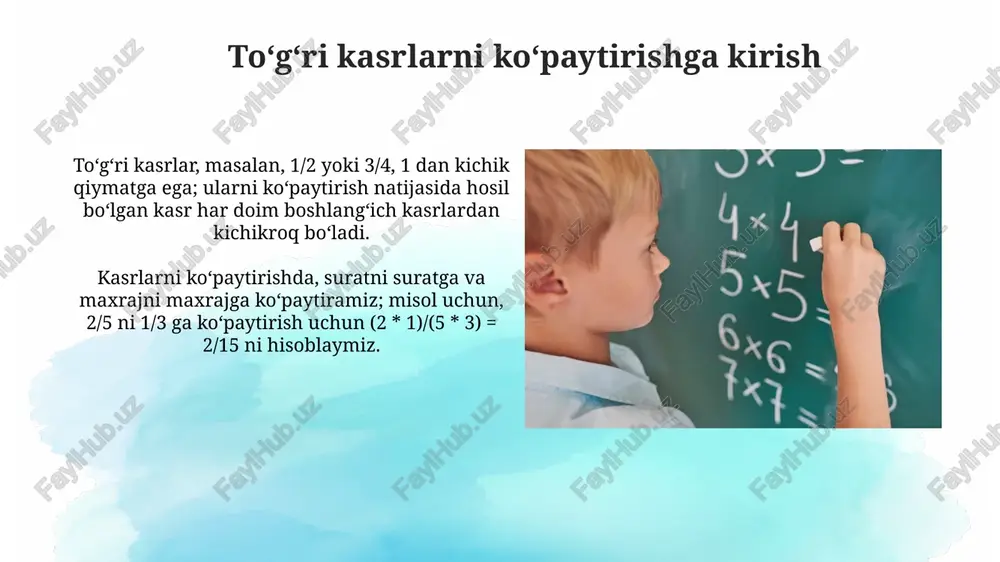 to'g'ri kasrlarni ko'paytirish - Page 3