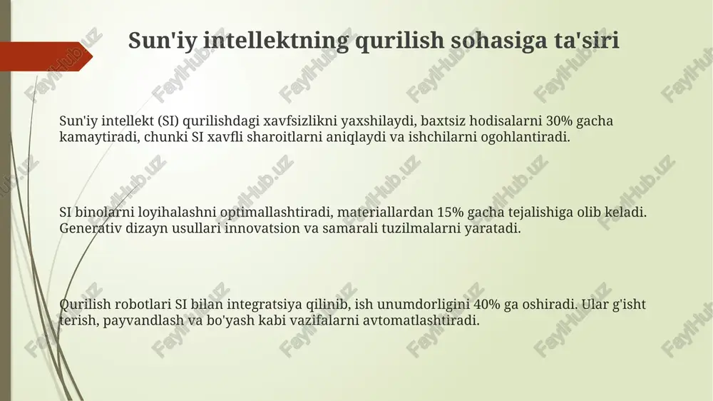 sun'iy intellektning qurilish sohasiga ta'siri - Page 3