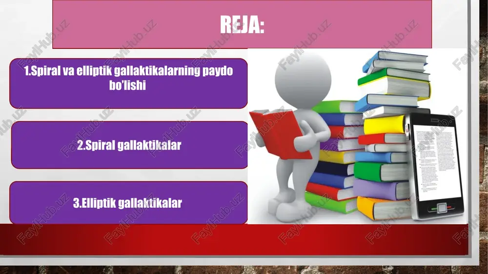 tadiki, tez aylanuvchi bunday bulut bizning galaktikada kuzatiladigan yassi disk shaklini olishi kerak. shu sababli, nisbatan kechroq yuzaga kelgan yulduzlar tekislik tashkil etuvchi qismni hosil qilgan. bu vaktga kelib, yulduzlararo gaz tekislik shaklidagi disk ko’rinishini olgan va u yulduzlar qa’rida qayta ishlanishdan o’tgani natijasida nisbatan og’ir elementlarni o’zida mujassamlagan. shu sababli tekislik tashkil etuvchi qismidagi yulduzlar ham og’ir elementlarga boy bo’lgan. ko’pincha tekislik tashkil etuvchi qismdagi yulduzlar ikkinchi avlod, sferik tashkil etuvchi qismdagilar esa birinchi avlod yulduzlari deb ataladi va bu bilan tekisliklik tashkil etuvchidagilar boshlang’ich yulduzlar qa’rida bo’lib chiqqan moddadan yuzaga kelgan degan fikrga ishora qilinadi. elliptik gallaktikaning paydo bo’lishi. spiral gallaktikalarning paydo bo’lishi spiral galaktikalarda ham rivojlanish etapi xuddi shunday ro’y bergan deyish mumkin. yulduzlararo gaz mujassamlashgan spiral tarmoqlar shakli galaktika umumiy magnit maydon kuch chiziqlari yo’nalishidan aniklanadi. yulduzlararo gaz “yopishgan” magnit maydon eguluvchanligi gaz diskining yupqalanishini chegaralaydi. agar yulduzlararo gazga faqat og’irlik kuchi ta’sir etganda edi, uning …