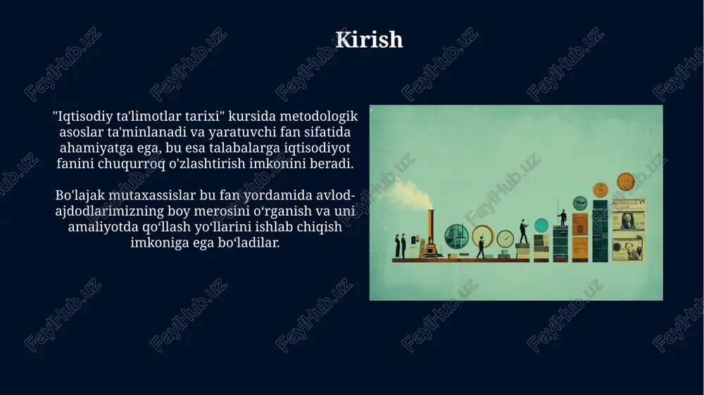 sini ishlab chiqdi, unda xalqaro savdoda hech bo‘lmaganda bitta mahsulotni ishlab chiqarishda samaradorlik oshadi. 9-bob klassik iqtisodiy maktabga muqobil gʻoyalarning mohiyati tomas maltusning 1798-yilda eʼlon qilingan “nufuz nazariyasi”ga koʻra, aholi geometrik progressiyada (1, 2, 4, 8...), oziq-ovqat esa arifmetik progressiyada (1, 2, 3, 4...) oʻsadi. sismondi kapitalizm ziddiyatlari (ortiqcha ishlab chiqarish)ni ochib berdi, ammo buni tushuntirilmadi ham aytadi, yuzaga keladigan muammolarni mehnat taqsimoti kamayishi bilan tushuntiradi. 10-bob marjinalizm ta'limoti va neoklassik iqtisodiy maktablar marjinalizmning asosiy g‘oyasi — iqtisodiy agentlar ratsional ravishda taqsimlashda cheklangan resurslarga ega bo‘lish usullarini o‘rganish vazifasini belgilaydi. avstriya maktabi (k.menger) subyektiv qimmatlilik nazariyasining muhim jihatlariga e'tibor beradi, bu iqtisodiy tovarlarning individuallikdan bog'liq ekanligini ko'rsatadi. 11-bob institutsionalizmning yoʻnalishi mohiyati va ahamiyati institutsionalizm xx asr boshlarida shakllangan boʻlib, iqtisodiy hodisalarga taʼsir etuvchi huquqiy, siyosiy va ijtimoiy institutlar kabi noiqtisodiy omillarni oʻrganishni oʻz ichiga oladi. amerikalik olim torsteyn veblen (1857–1929) iqtisodiyotning tub negizi texnologiya va yangi iste'mol andozalarini joriy qilish …
