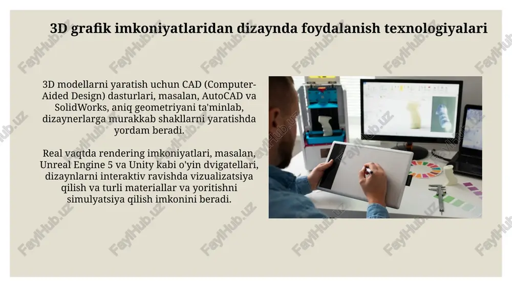 3 oʻlchovli grafika imkoniyatlarini loyihalashda qoʻllash tehnalogiyalari - Page 3