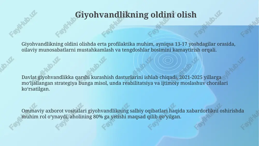 giyohvandlikka qarshi kurashish chora-tadbirlari - Page 3