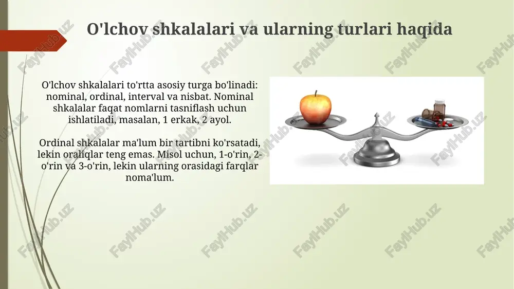 o‘lchanadigan kattaliklar shkalasi va ular turlari - Page 3