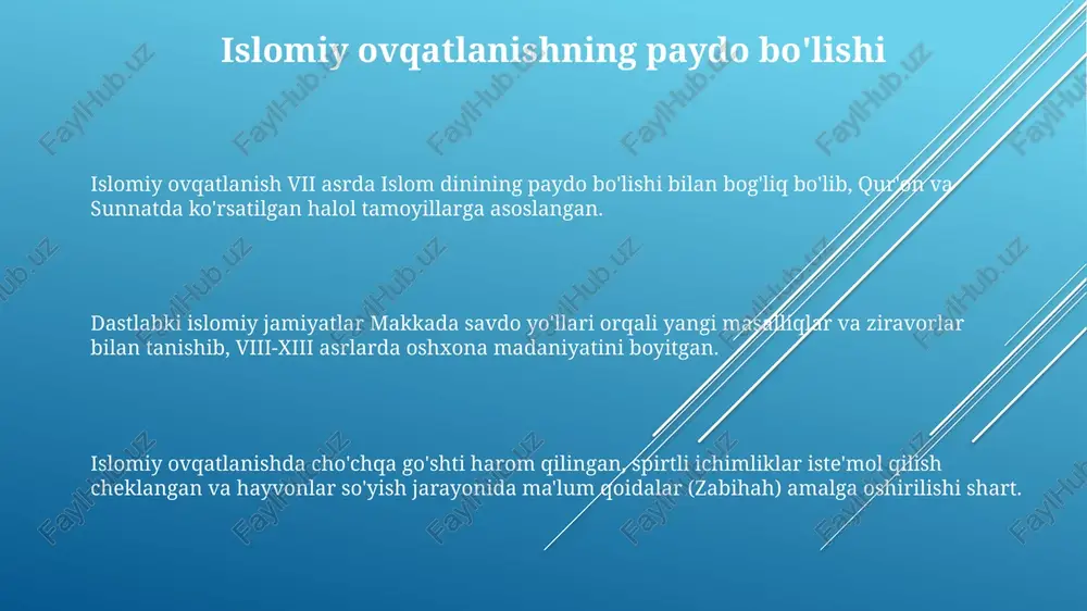 xshilash kutilmoqda. barqarorlikka e'tibor qaratish, masalan, suvni tejaydigan usullar va chiqindilarni kamaytirish orqali islomiy restoranlarda ekologik izni 40% ga qisqartirish maqsad qilingan. e'tiboringiz uchun rahmat image1.png