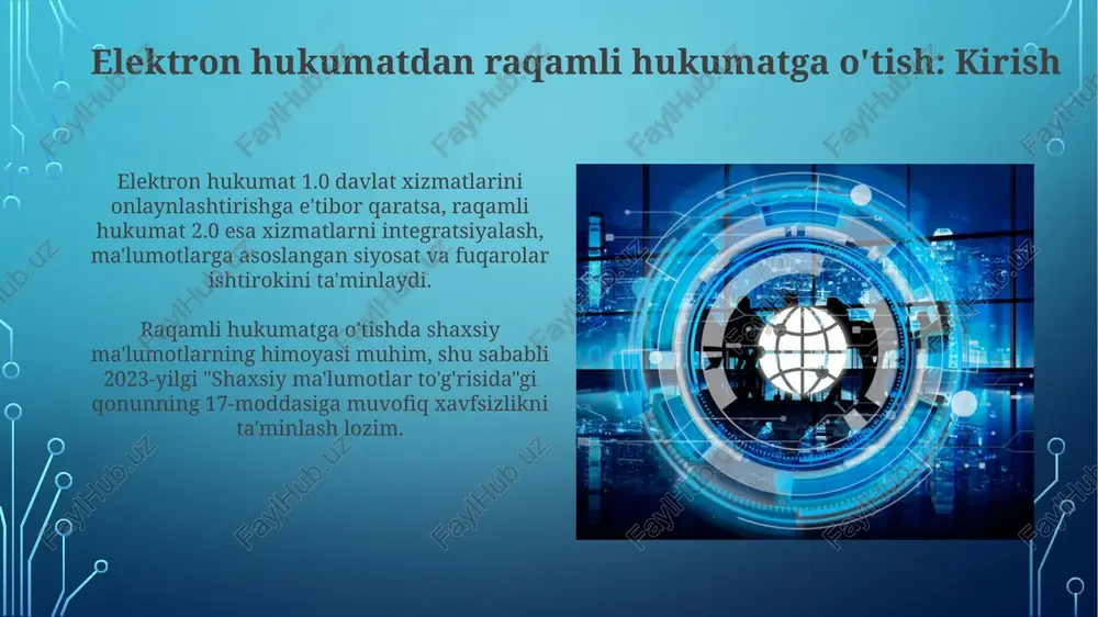 elektron hukumatdan raqamli hukumatga o'tish - Page 3