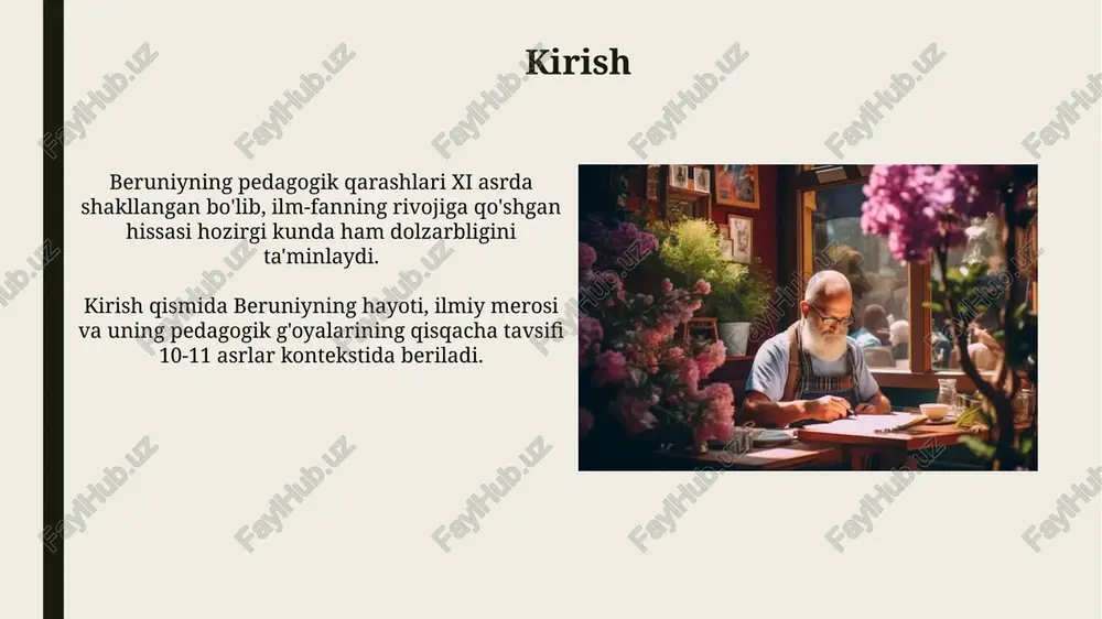 abu rayhon beruniy pedagogik qarashlari - Page 3