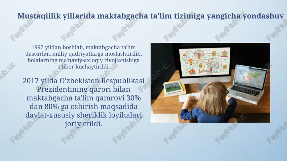 mustaqillik yillarida maktabgacha ta'lim tizimiga yangicha yondashuv - Page 3