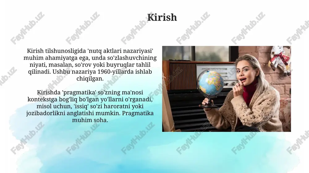 arix, an'analar va hikoyalarni avloddan-avlodga yetkazadi, bu esa 70 dan ortiq turli tillarning rivojlanishiga turtki beradi. eshitish qobiliyati cheklanganlar hamjamiyati eshitish qobiliyati cheklanganlar hamjamiyatida 300 dan ortiq turli xil imo-ishora tillari mavjud bo'lib, ularning har biri o'z grammatikasi va lug'atiga ega. ko'plab mamlakatlarda eshitish qobiliyati cheklanganlar huquqlarini himoya qilish uchun tashkilotlar mavjud, masalan, jahon kar federatsiyasi 130 dan ortiq milliy tashkilotlarni birlashtiradi. xulosa va kelajakdagi istiqbollar keling, 2030-yilgacha imo kabi tashkilotlarning inklyuziv strategiyalari surdo tarjimonlar sonini 40% ga oshirishga qaratilganligi va jamiyat hayotida faol ishtirokini ta'minlashiga umid qilamiz. kelajakda imoning 5.7-sonli rezolyutsiyasiga asosan, sun'iy intellekt yordamida 95% aniqlikdagi real vaqt rejimida ishlaydigan surdo tarjima dasturlarini yaratishga katta e'tibor qaratiladi. e'tiboringiz uchun rahmat image3.jpg image4.jpg image5.jpg image6.jpg image7.jpg image8.jpg image9.jpg image10.jpg image11.jpg image12.jpg image13.jpg image14.jpg image1.png