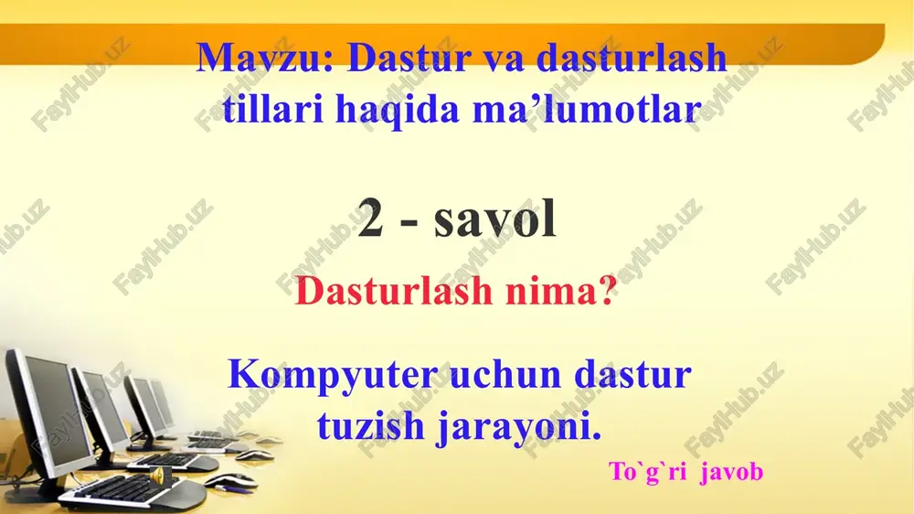 dastur va dasturlash tillari - Page 3