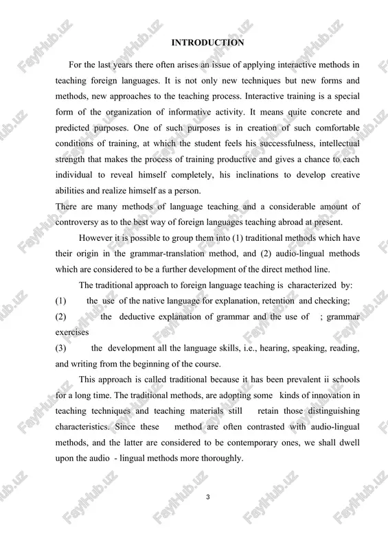 speaker. this is now becoming possible because of modern teaching equipment such as radio, television, language laboratories, and teaching machines. the rejection of translation as the main tool of instruction. all the exercises performed by the student are usually within the target language. the use of students native language is minimized. it is admitted to supply meaning to the student, although, even in this case the target language supported by whatever, pictorial materials, or pantomimic gestures, is preferred. teaching grammar through pattern practice. the grammatical exercises usually take the form of drills in which the student is asked to substitute words for other words, or to make changes in sentences, e.g., from singular to plural, from past to present, from active to passive, following, the model; grammatical descriptions of patterns are taught only after the patterns are well on the way to being mastered at a purely oral level, and …