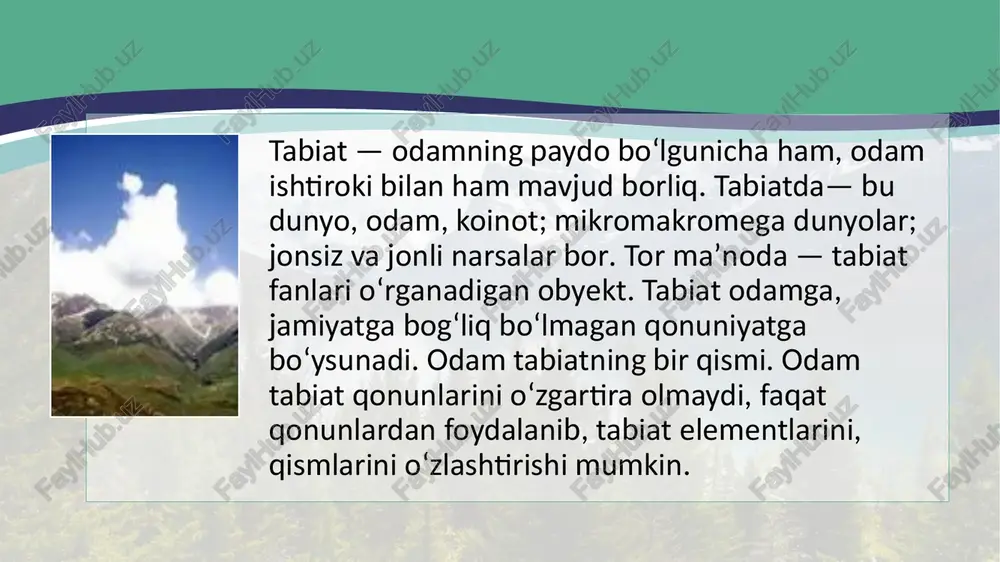 dinamikasining umumiy qonuniyatlari hamda har xil turlar populyatsiyalari oʻrtasidagi oʻzaro munosabatlar (raqobat, yirtqichlik)ni tadqiq qiladi. biotsenologiya (hamjamoalar ekologiyasi) biotsenozlarning tuzilishi qonuniyatlari, tarkibi va funksiyasini oʻrganadi. „ekologiya“ terminini 1866-yil nemis olimi ekologiya e. gekkel organizmlarning atrof muhit bilan munosabatlarini belgilash uchun taklif etgan. ekologiyaning fan sifatida yuzaga chiqishi xviii—xix asrlarda yashagan naturalistlar va geograflarning ishlari bilan bogʻliq. xix asrning oxiri va xx asr boshlarida tadqiqotchilar ayrim omillar, ayniqsa, iqlimning organizmlarning tarqalishi va dinamikasiga taʼsir etishiga eʼtibor berishdi. bu davrda amerika zoologi ch. elton 1930-yilda populyatsiyalar va jamoalarni oʻrganishning asosiy vazifalarini koʻrsatib berdi; italiyalik va amerikalik matematiklar v. volterra va a. lotka populyatsiyalarning oʻsishi, oʻzaro taʼsirining matematik modellarini taklif etishdi; rus mikrobiologi g. f. gauze bu modellarni tajribada sinab koʻradi. xuddi shu davrda gidrobiologlar tirik organizmlar orqali moddalar va energiya oʻzgarishini miqdoriy jihatdan oʻrganish boshlanadi. bir-biri va notirik atrof muhit bilan oʻzaro bogʻlangan organizmlar komplekslari toʻgʻrisidagi tasavvurlarning shakllanishi ingliz botanigi a. tenslining …