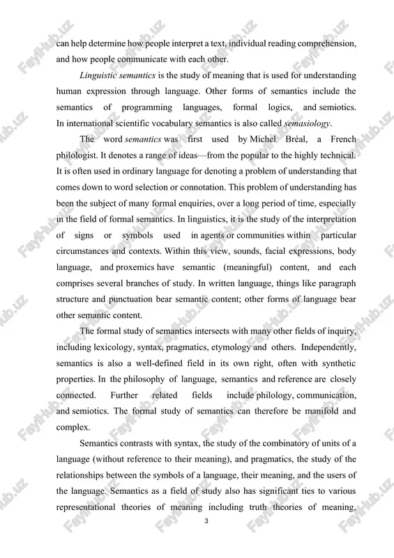 efinitions for words before they are taken into context. lexical semantics is the study of word meaning. it establishes meaning to words based on their relationships to other words in the sentence as well as their compositional structure. at its core, we think of semantics as the “magic” that happens when people communicate and, most importantly, when they understand each other. this magic is actually a well-balanced combination of: · understanding words and phrases; · having general knowledge; · and using real-world experience. for example, to make sense out of a work of art, you need to combine the objective representation with your knowledge of the world. when you consider words in context, you can understand the meaning and the message. it is concerned with examining the relationship between words and their meanings and how these meanings are constructed, understood, and communicated within particular contexts[footnoteref:1]. from a cognitive psychology perspective, …