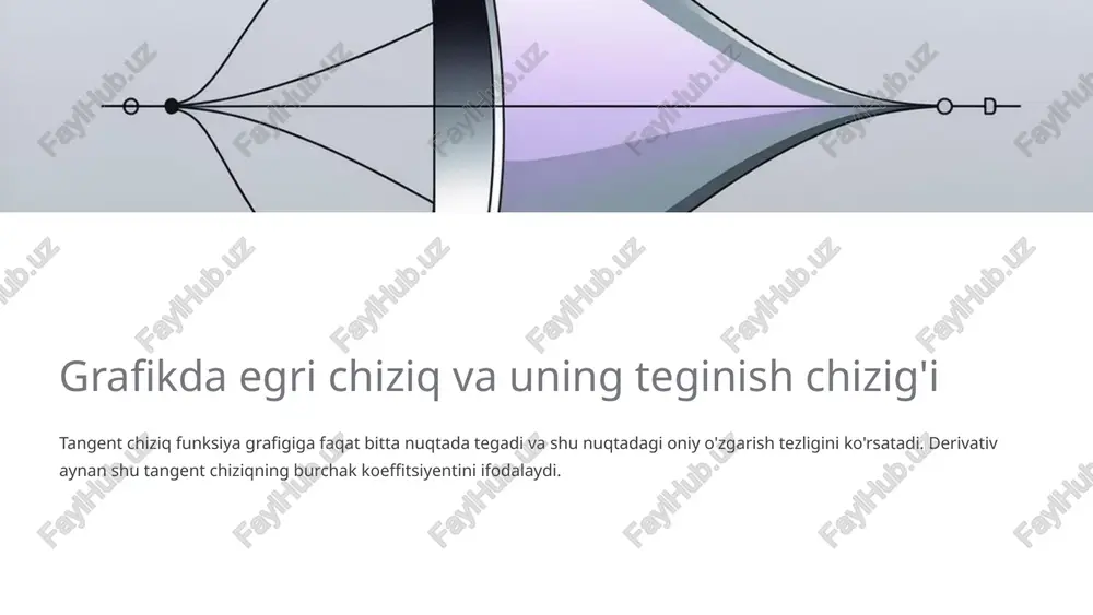 fiy o'zgaruvchilar uchun ehtimollik f(x) funksiyasi bilan ifodalanadi. ma'lum oraliqda ehtimollik: kutilgan qiymat (expected value) tasodifiy o'zgaruvchining o'rtacha qiymati integral orqali hisoblanadi: bu tushuncha mashinani o'rgatishda asosiy statistik ko'rsatkich. bayes tahlili posterior ehtimolliklarni hisoblashda integrallar zarur: bu usul bayescha mashinani o'rgatishning asosi hisoblanadi. kalsulus asosidagi mashina o'rganish algoritmlari zamonaviy mashina o'rganish algoritmlari kalsulusning nazariy asoslari ustiga qurilgan. gradient tushish va uning variantlari eng keng tarqalgan optimallashtirish usullaridir. 1 oddiy gradient tushish yo'qotish funksiyasining gradientini hisoblash va vaznlarni qarama-qarshi yo'nalishda yangilash. formulasi: w := w - \alpha \nabla l(w) 2 stochastic gradient descent (sgd) har bir iteratsiyada faqat bitta yoki kichik guruh ma'lumotlardan foydalanib gradientni hisoblash. tez va samarali, lekin shovqinli. 3 mini-batch gradient descent ma'lumotlarni kichik guruhlarga (batch) bo'lib gradient hisoblash. samaradorlik va tezlikning muvozanati. 4 adam optimizer adaptiv o'rganish tezligi bilan kengaytirilgan usul. momentum va rmsprop g'oyalarini birlashtiradi, chuqur tarmoqlar uchun eng mashhur. optimizatsiya maqsadi: yo'qotish funksiyasi l(w) ning …