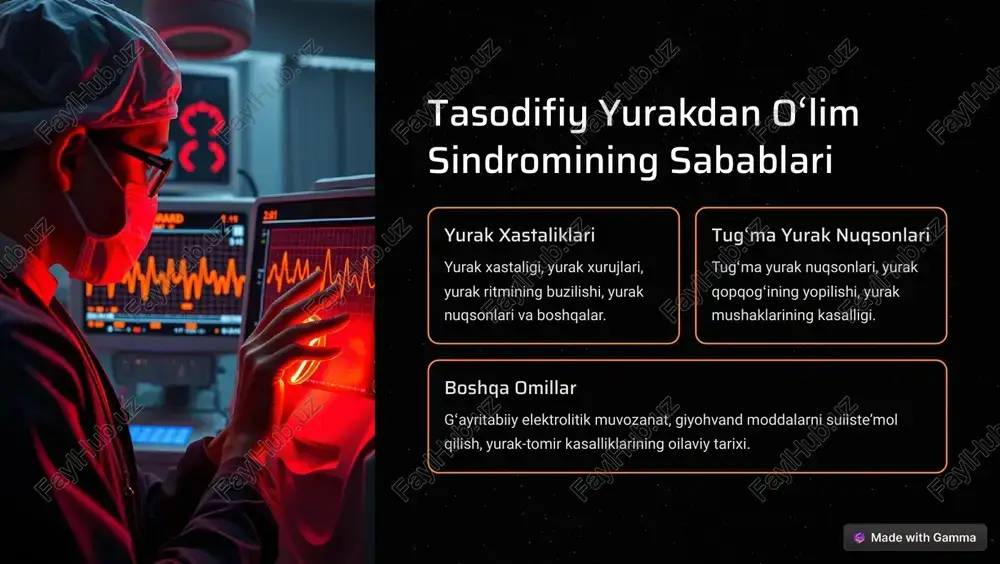 sh uchun tibbiy koʻrikdan muntazam oʻtish va shifokor tavsiyalarini bajarish muhim. https://gamma.app/?utm_source=made-with-gamma