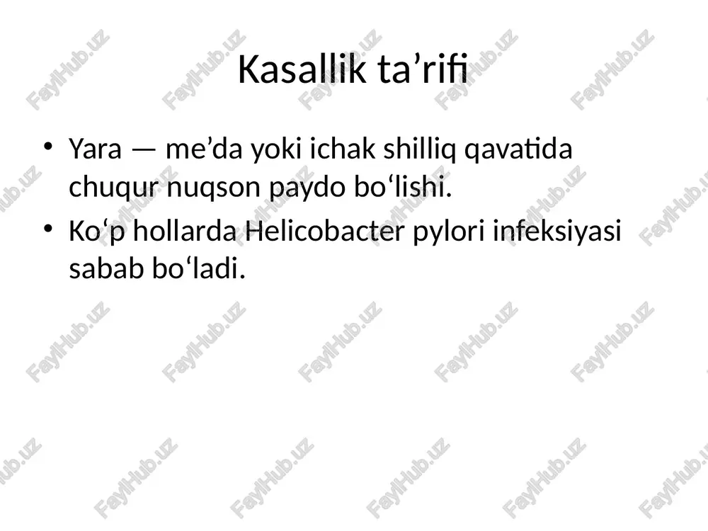 me’da va 12 barmoq ichak yara kasalligi: asoratlari - Page 3