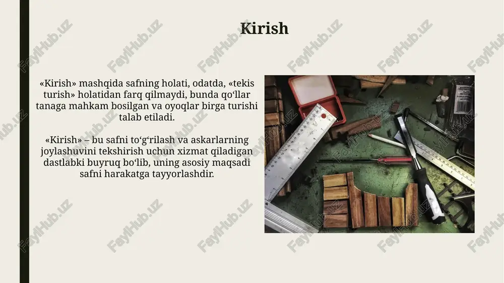nlashish va uzoqlashish elementlaridan foydalanish joylashuvni aniq sozlashda yordam beradi hamda taktikaning 80-90% qismini tashkil etadi. e'tiboringiz uchun rahmat image1.png image2.jpg image3.jpg image4.jpg image5.jpg image6.jpg image7.jpg image8.jpg image9.jpg image10.jpg image11.jpg image12.jpg