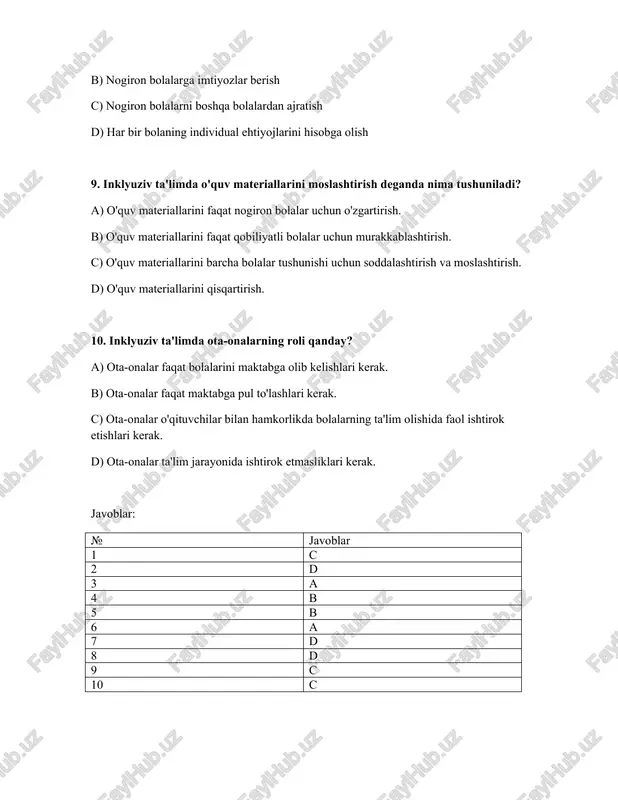 inklyuziv ta´limning mazmuni va tashkil etishi - Page 3