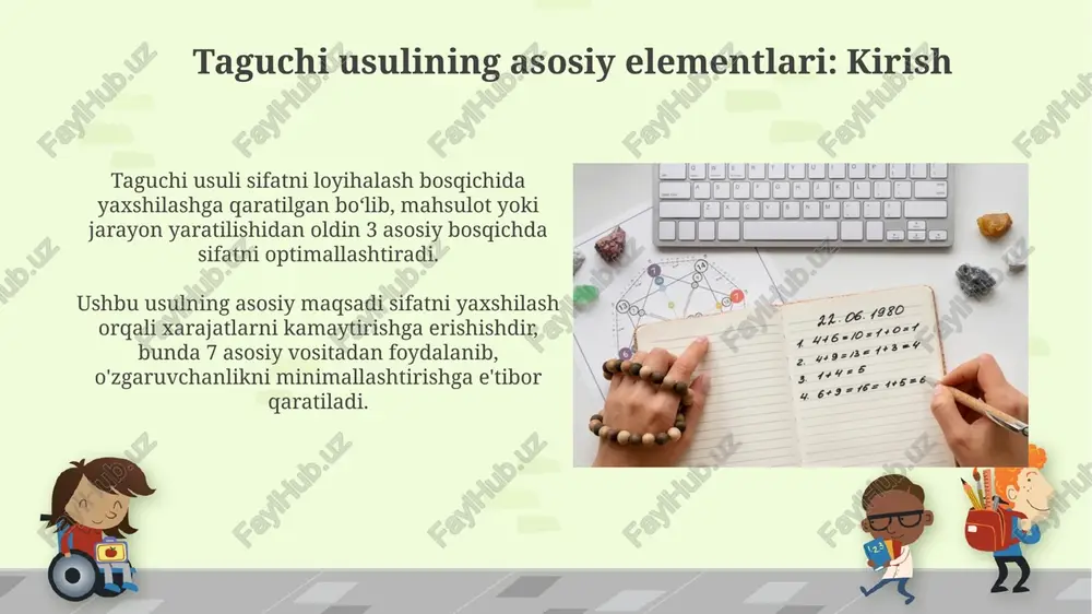 taguchi usulining asosiy elementlari - Page 3