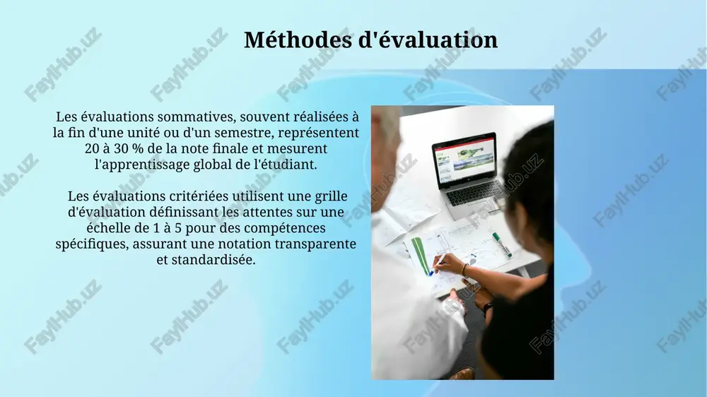 méthodes d'évaluation - Page 3