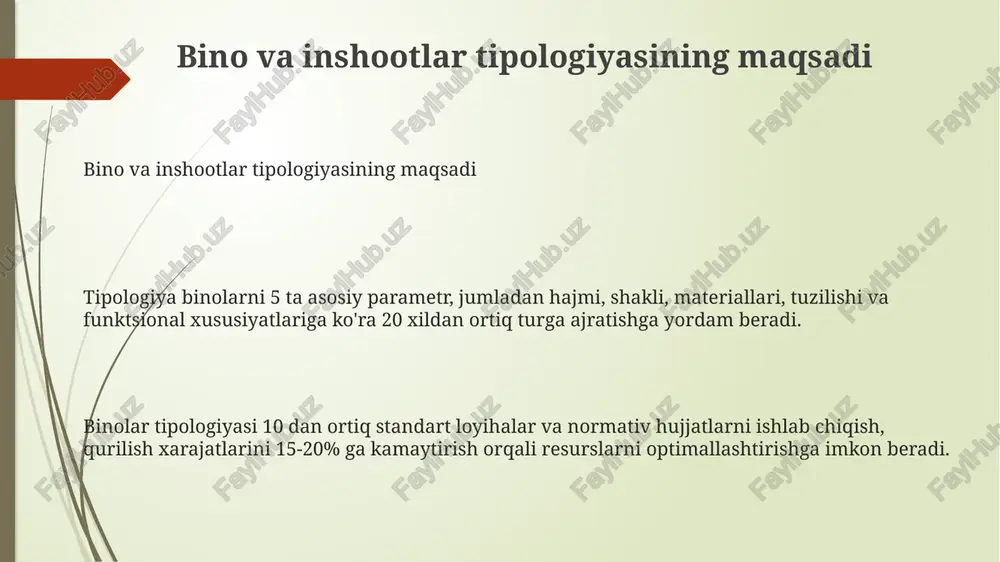bino va inshootlar tipologiyasining maqsadi - Page 3