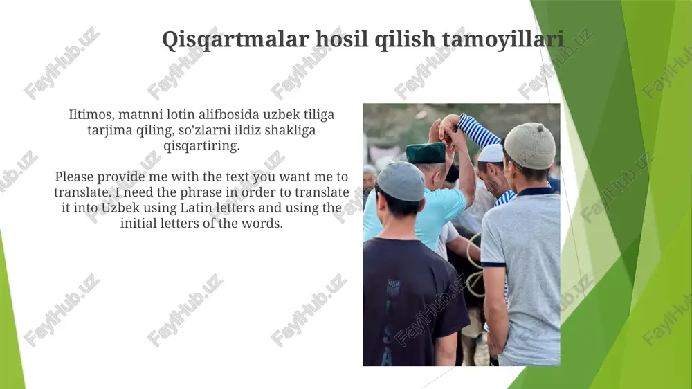 mavjud qisqartmalar amalga oshirish usullari - Page 3