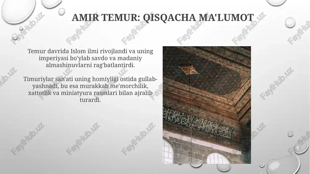 temuriylar madaniyati va homiyligi - Page 3