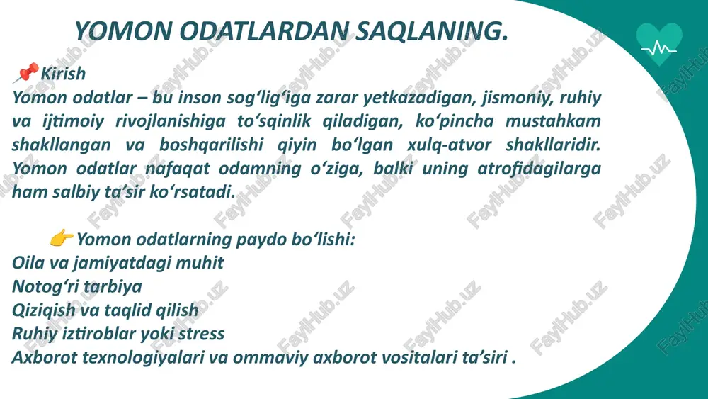 yomon odatlardan saqlaning - Page 3