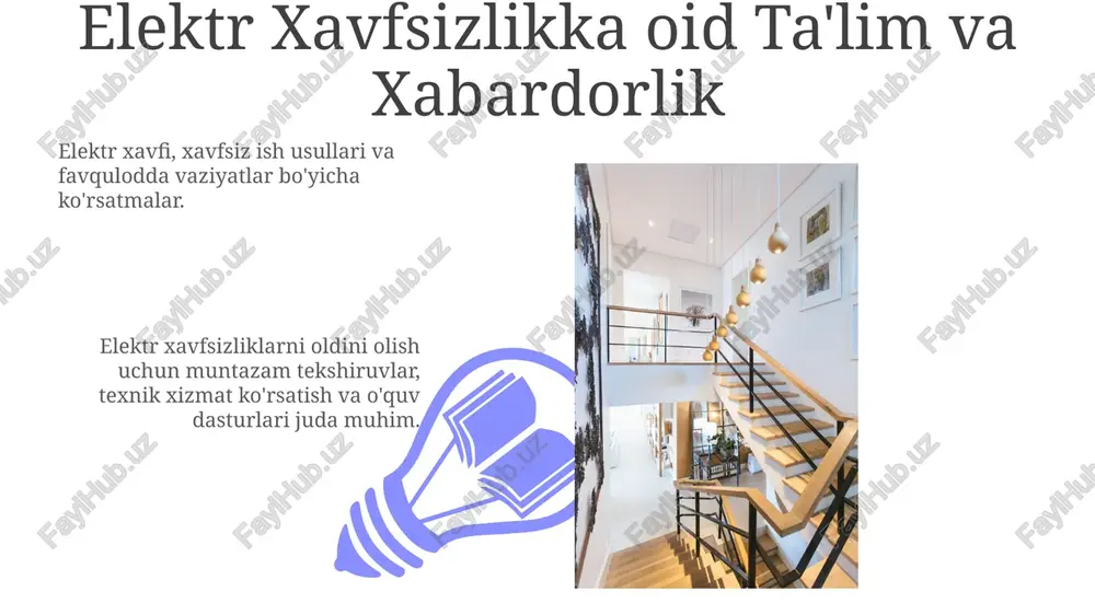 elektr xavfsizlikka oid ta'lim va xabardorlik - Page 3