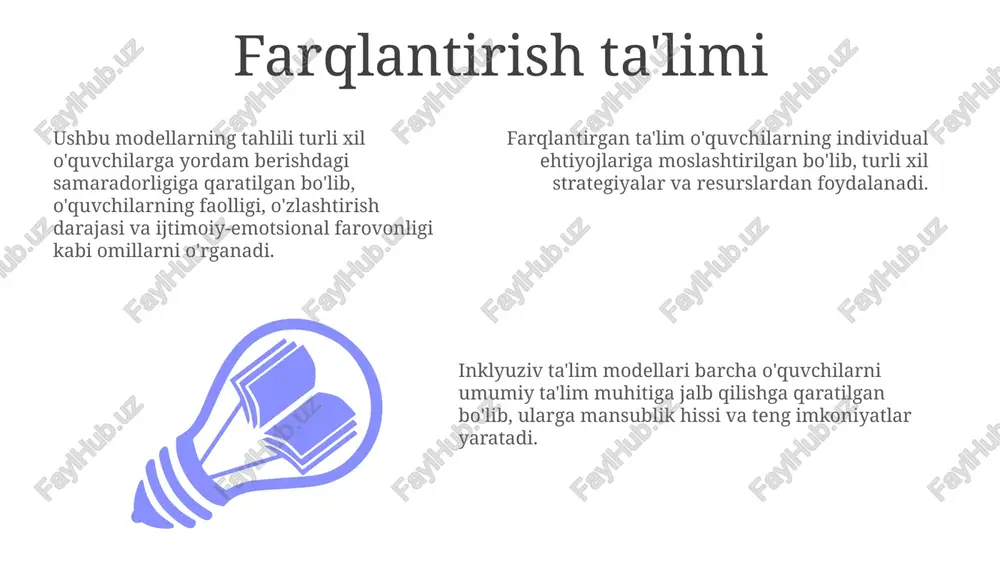 inklyuziv ta'lim modellari: tahlili va xususiyatlari - Page 3