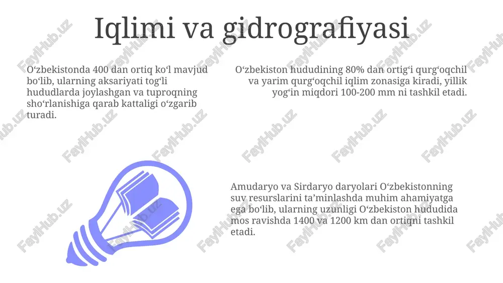 oʻzbekiston haqida geografik tushuncha - Page 3