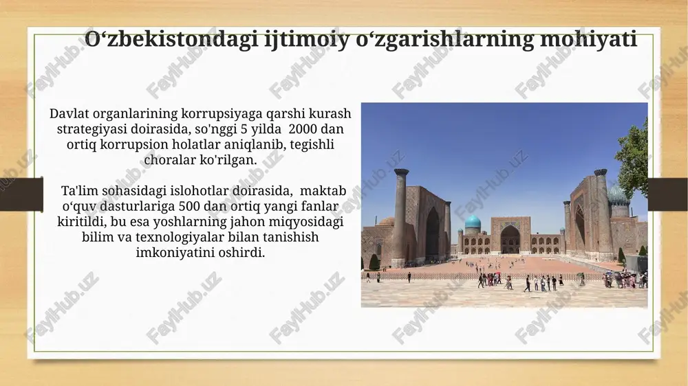 oʻzbekistondagi ijtimoiy oʻzgarishlarning mohiyati - Page 3