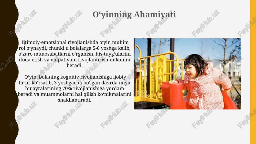 oʻyin: maktabgacha yoshdagi bolaning yetakchi faoliyati - Page 3