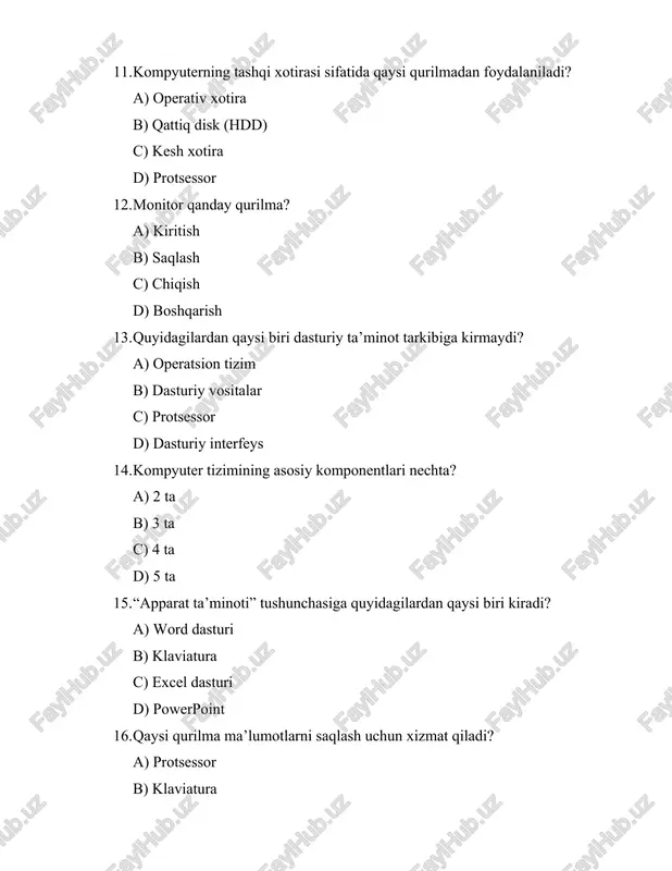 kompyuter qurilmalari va dasturiy taʼminot - Page 3