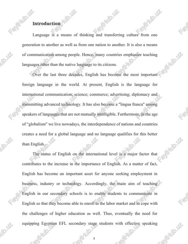f the right speaking activities are taught in the classroom, speaking can raise general learners' motivation and make the english language classroom a fun and dynamic place to be . in addition, speaking can support other language skills. recent research has considered oral interaction as an important factor in the shaping of the learner's developing language . for instance, it was proved that leraning speaking can help the development of reading competence, the development of writing as well as the development of listening skills. taking into account the importance of developing efl speaking skills, it is vital to determine the speaking skills sl/ fl learners have to acquire in order to converse with native language speakers. actually, it was assumed that the interactional nature of spoken language requires the speaker’s ability to use motor-perceptive skills, which are concerned with correctly using the sounds and structures of the language, and interactional …