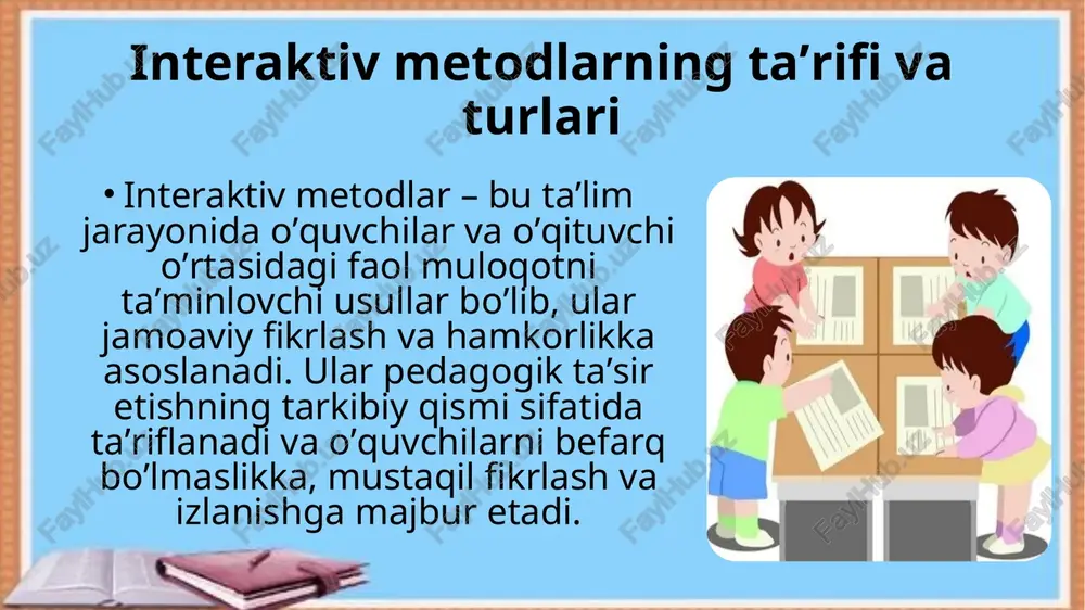 taʼlimjarayonida interaktiv metodlardan foydalanish - Page 3